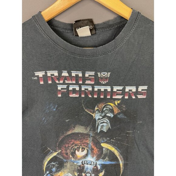 Vintage Y2K Transformers Movie Promo Shirt Cartoon Black Medium Rare Art Graphic - Picture 3 of 16